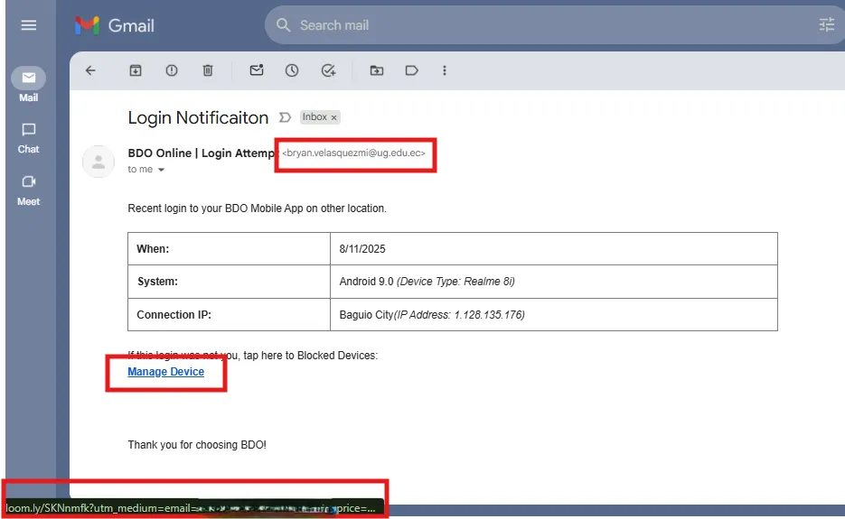 Someone is Trying to Hack You via Email