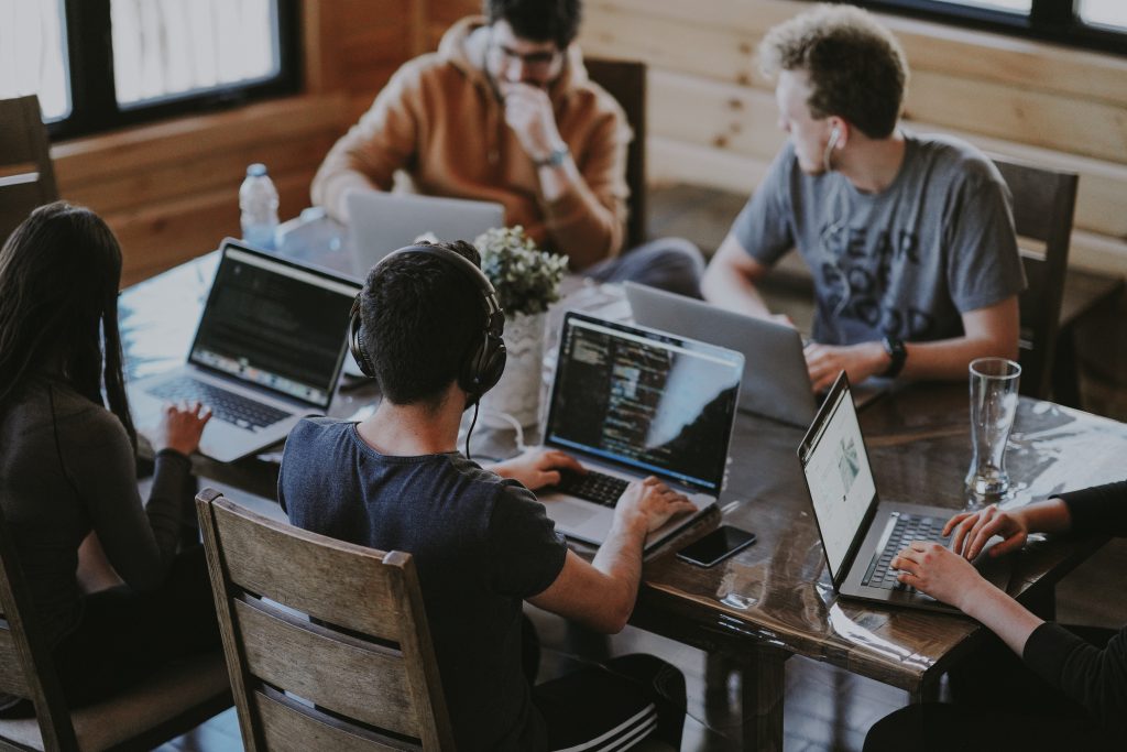 developers around a table